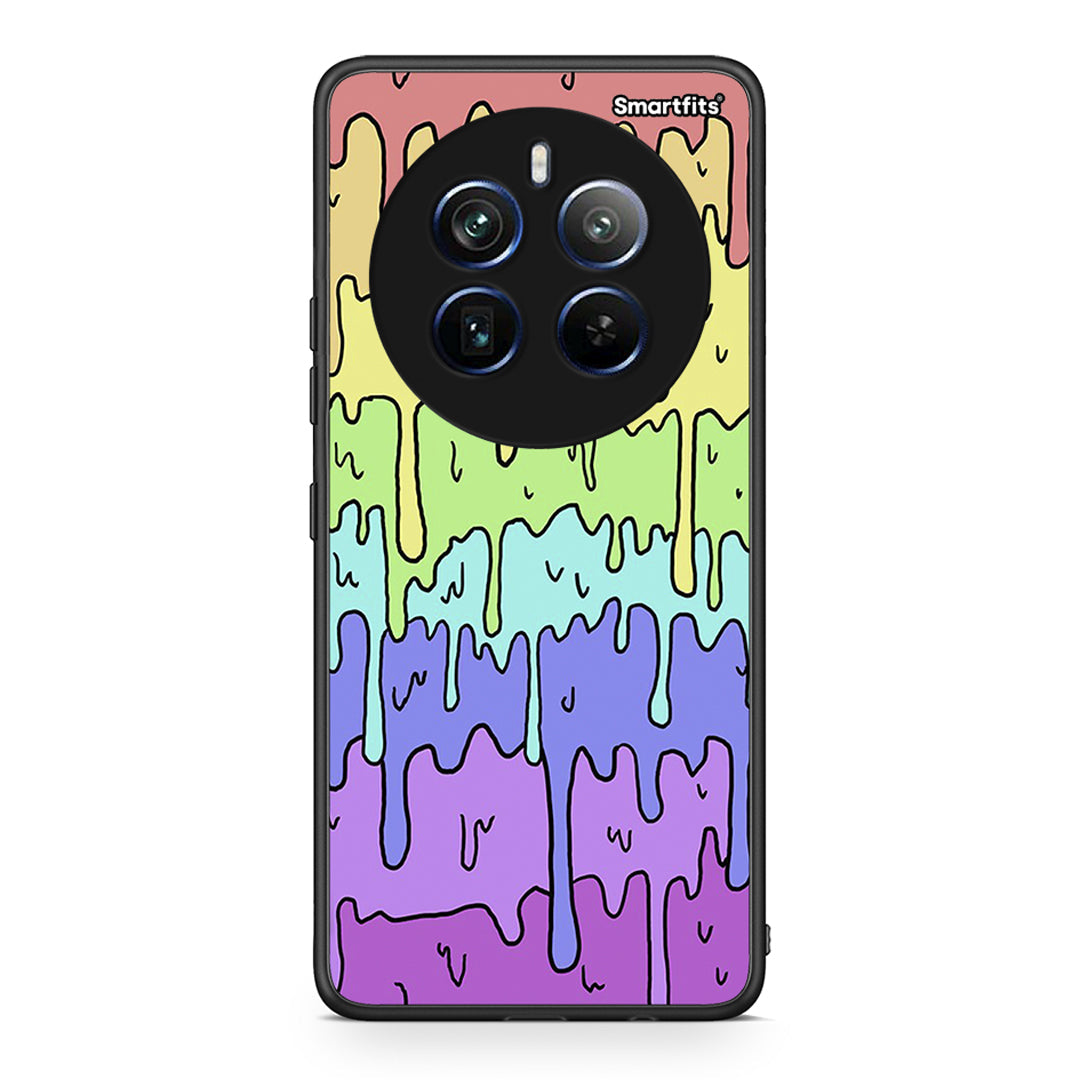 Realme 12 Pro 5G / 12 Pro+ Melting Rainbow θήκη από τη Smartfits με σχέδιο στο πίσω μέρος και μαύρο περίβλημα | Smartphone case with colorful back and black bezels by Smartfits