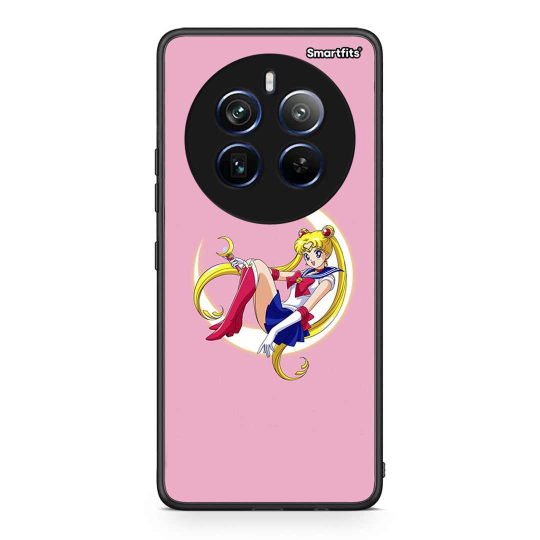 Realme 12 Pro 5G / 12 Pro+ Moon Girl θήκη από τη Smartfits με σχέδιο στο πίσω μέρος και μαύρο περίβλημα | Smartphone case with colorful back and black bezels by Smartfits