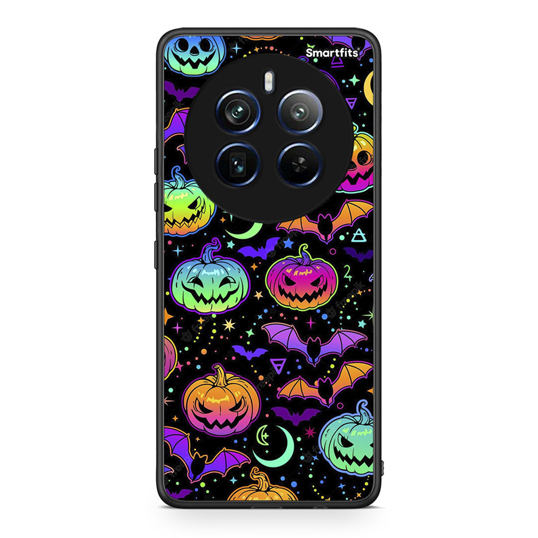 Realme 12 Pro 5G / 12 Pro+ Neon Halloween θήκη από τη Smartfits με σχέδιο στο πίσω μέρος και μαύρο περίβλημα | Smartphone case with colorful back and black bezels by Smartfits