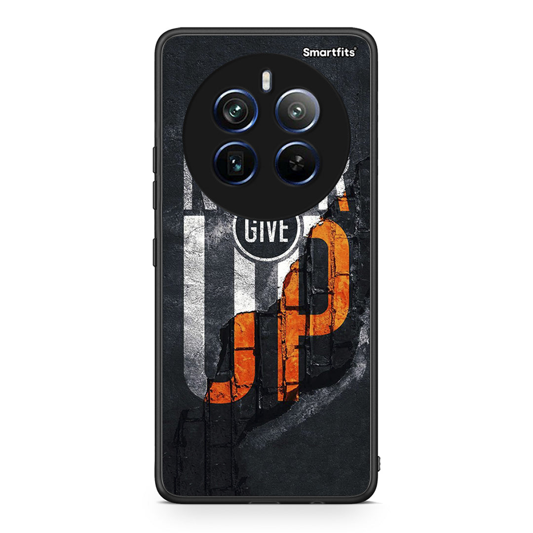 Realme 12 Pro 5G / 12 Pro+ Never Give Up Θήκη Αγίου Βαλεντίνου από τη Smartfits με σχέδιο στο πίσω μέρος και μαύρο περίβλημα | Smartphone case with colorful back and black bezels by Smartfits
