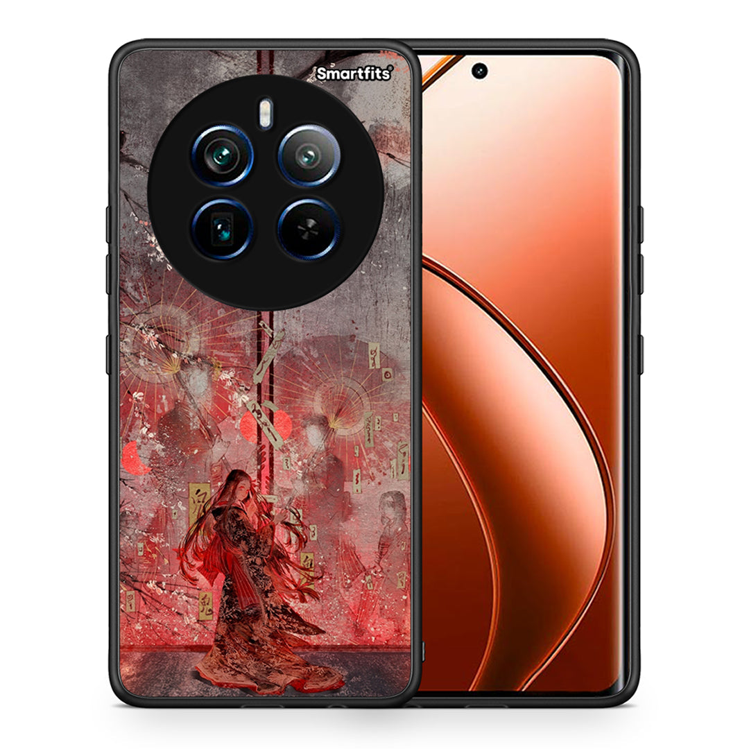 Θήκη Realme 12 Pro 5G / 12 Pro+ Nezuko Kamado από τη Smartfits με σχέδιο στο πίσω μέρος και μαύρο περίβλημα | Realme 12 Pro 5G / 12 Pro+ Nezuko Kamado case with colorful back and black bezels