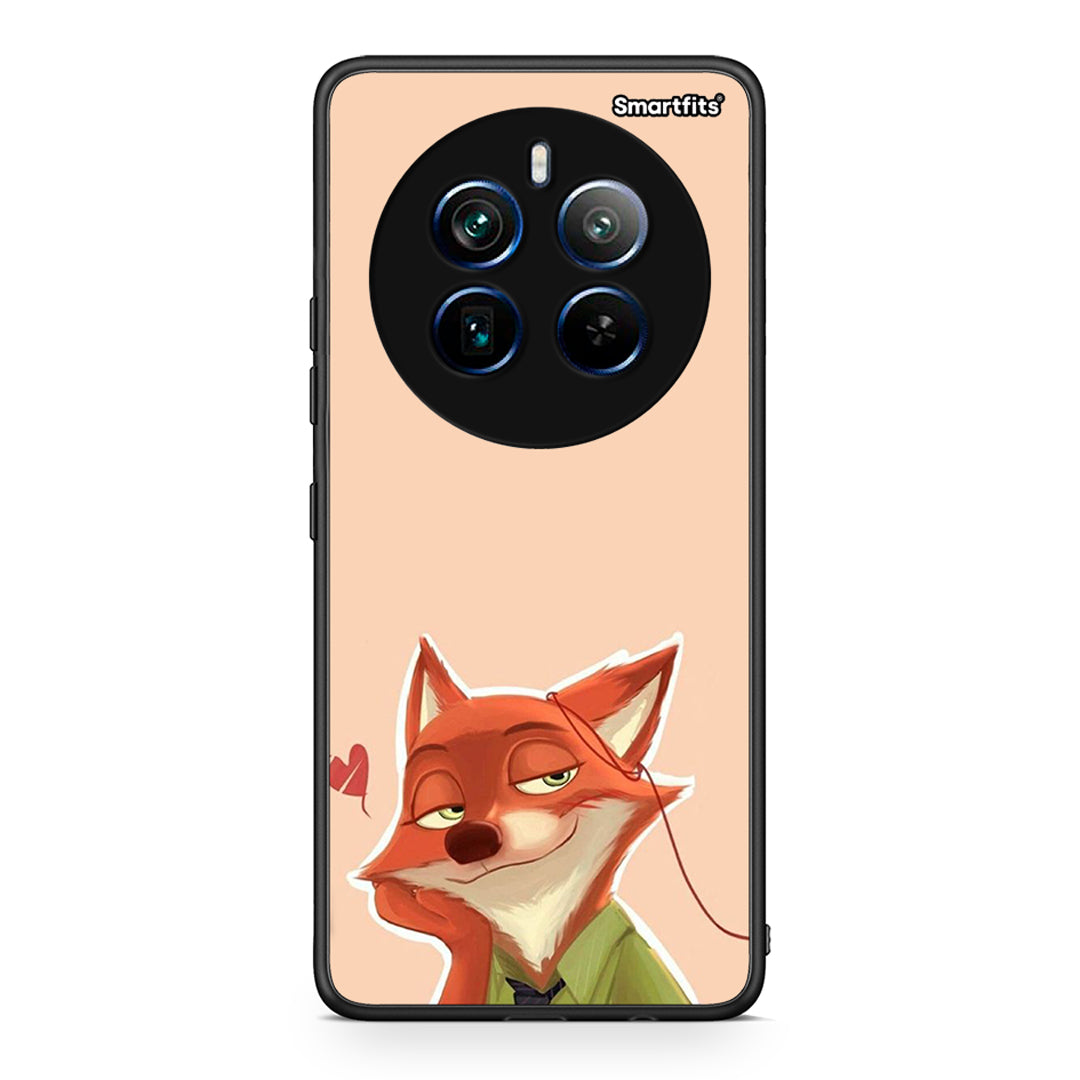 Realme 12 Pro 5G / 12 Pro+ Nick Wilde And Judy Hopps Love 1 θήκη από τη Smartfits με σχέδιο στο πίσω μέρος και μαύρο περίβλημα | Smartphone case with colorful back and black bezels by Smartfits