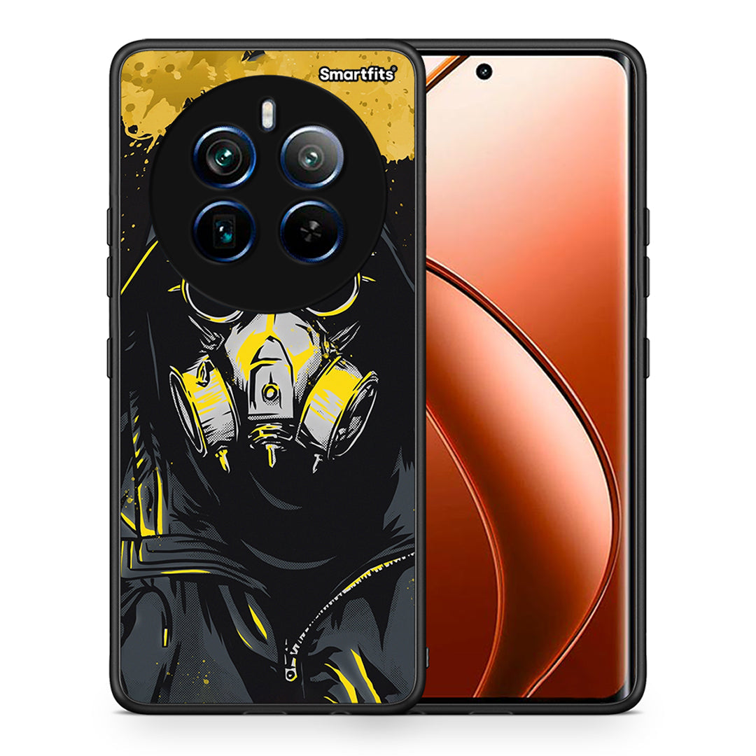 Θήκη Realme 12 Pro 5G / 12 Pro+ Mask PopArt από τη Smartfits με σχέδιο στο πίσω μέρος και μαύρο περίβλημα | Realme 12 Pro 5G / 12 Pro+ Mask PopArt case with colorful back and black bezels