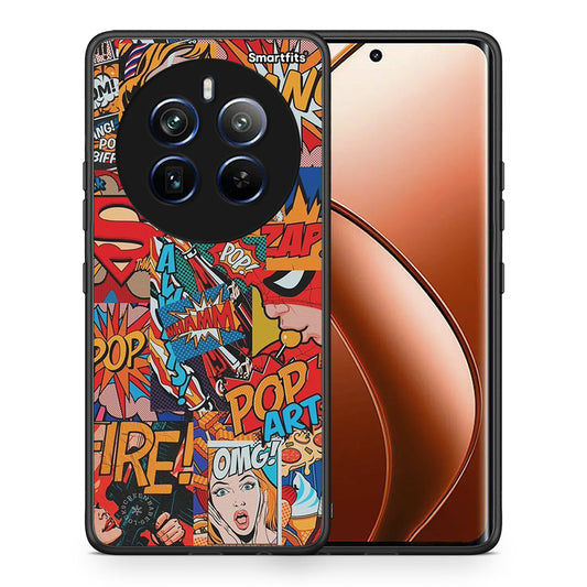 Θήκη Realme 12 Pro 5G / 12 Pro+ PopArt OMG από τη Smartfits με σχέδιο στο πίσω μέρος και μαύρο περίβλημα | Realme 12 Pro 5G / 12 Pro+ PopArt OMG case with colorful back and black bezels