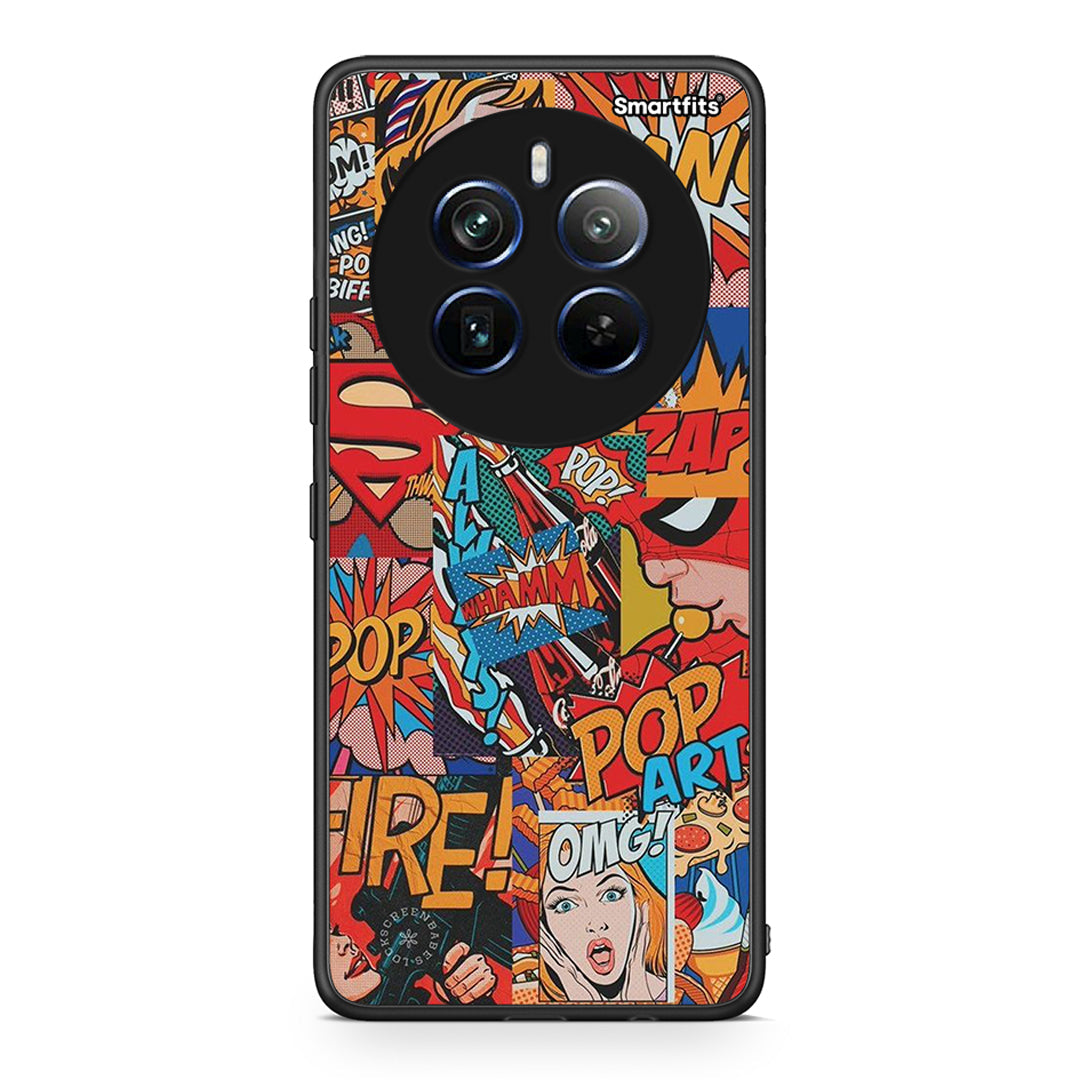 Realme 12 Pro 5G / 12 Pro+ PopArt OMG θήκη από τη Smartfits με σχέδιο στο πίσω μέρος και μαύρο περίβλημα | Smartphone case with colorful back and black bezels by Smartfits