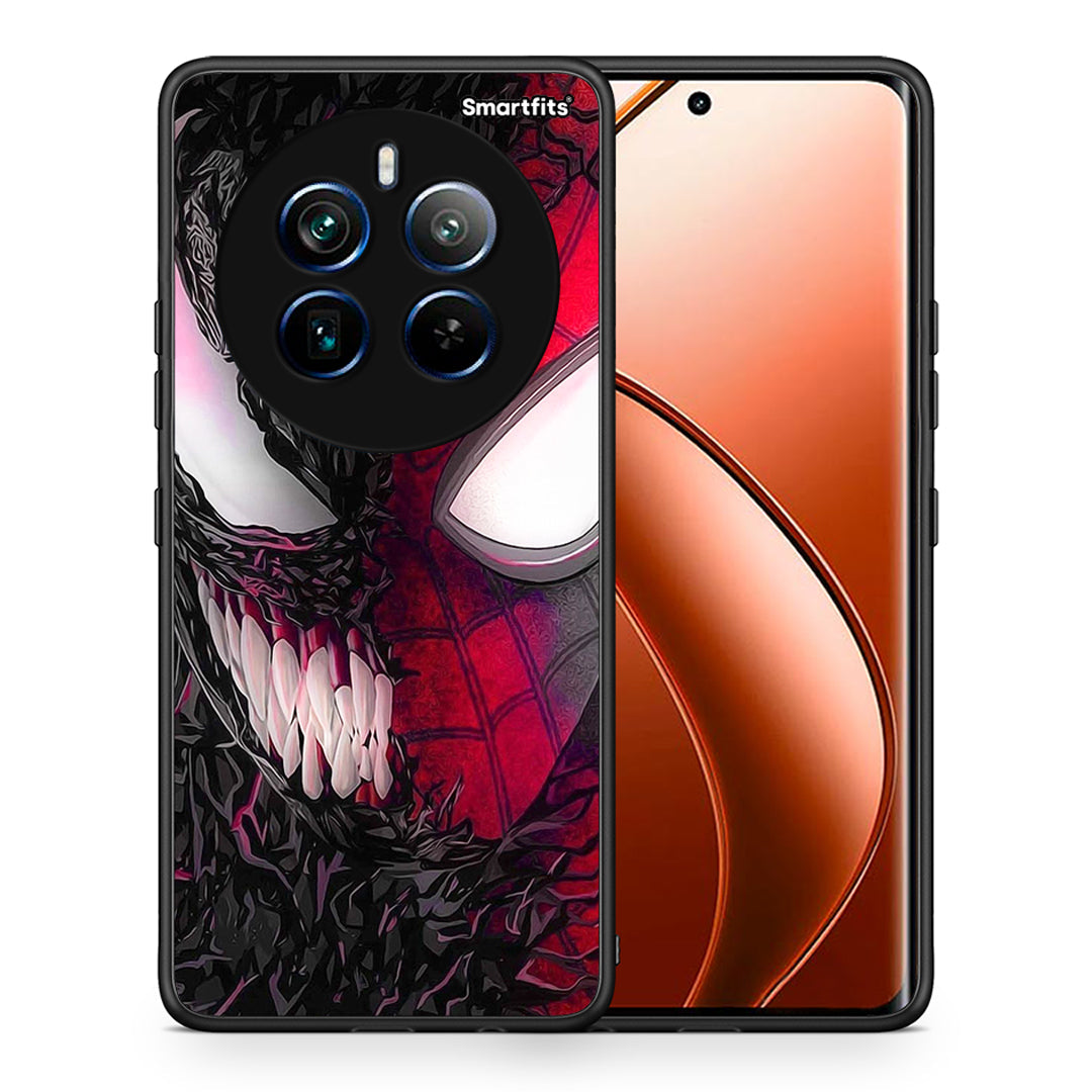 Θήκη Realme 12 Pro 5G / 12 Pro+ SpiderVenom PopArt από τη Smartfits με σχέδιο στο πίσω μέρος και μαύρο περίβλημα | Realme 12 Pro 5G / 12 Pro+ SpiderVenom PopArt case with colorful back and black bezels