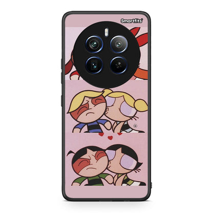 Realme 12 Pro 5G / 12 Pro+ Puff Love Θήκη Αγίου Βαλεντίνου από τη Smartfits με σχέδιο στο πίσω μέρος και μαύρο περίβλημα | Smartphone case with colorful back and black bezels by Smartfits