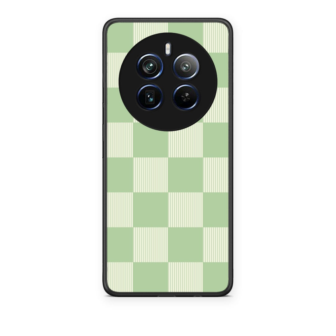 Θήκη Realme 12 Pro 5G / 12 Pro+ Sage and Cream Striped Checks από τη Smartfits με σχέδιο στο πίσω μέρος και μαύρο περίβλημα | Realme 12 Pro 5G / 12 Pro+ Sage and Cream Striped Checks case with colorful back and black bezels