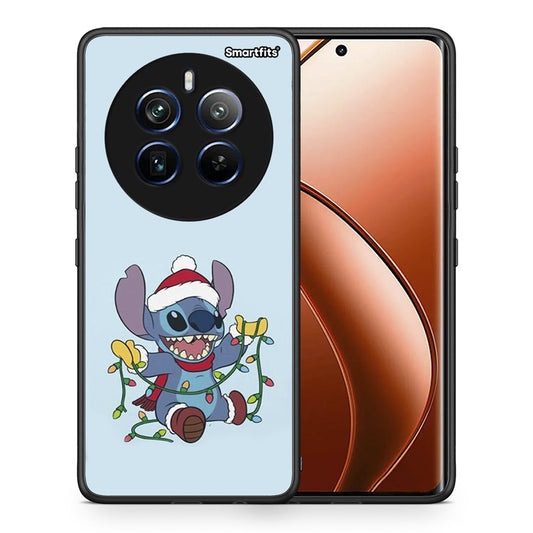 Θήκη Realme 12 Pro 5G / 12 Pro+ Santa Stich από τη Smartfits με σχέδιο στο πίσω μέρος και μαύρο περίβλημα | Realme 12 Pro 5G / 12 Pro+ Santa Stich case with colorful back and black bezels