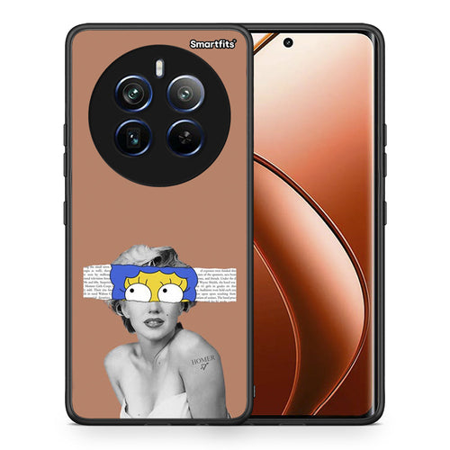Θήκη Realme 12 Pro 5G / 12 Pro+ Sim Merilyn από τη Smartfits με σχέδιο στο πίσω μέρος και μαύρο περίβλημα | Realme 12 Pro 5G / 12 Pro+ Sim Merilyn case with colorful back and black bezels