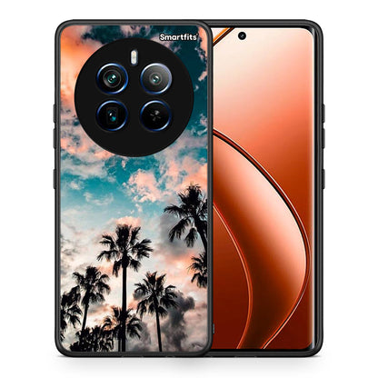 Θήκη Realme 12 Pro 5G / 12 Pro+ Sky Summer από τη Smartfits με σχέδιο στο πίσω μέρος και μαύρο περίβλημα | Realme 12 Pro 5G / 12 Pro+ Sky Summer case with colorful back and black bezels