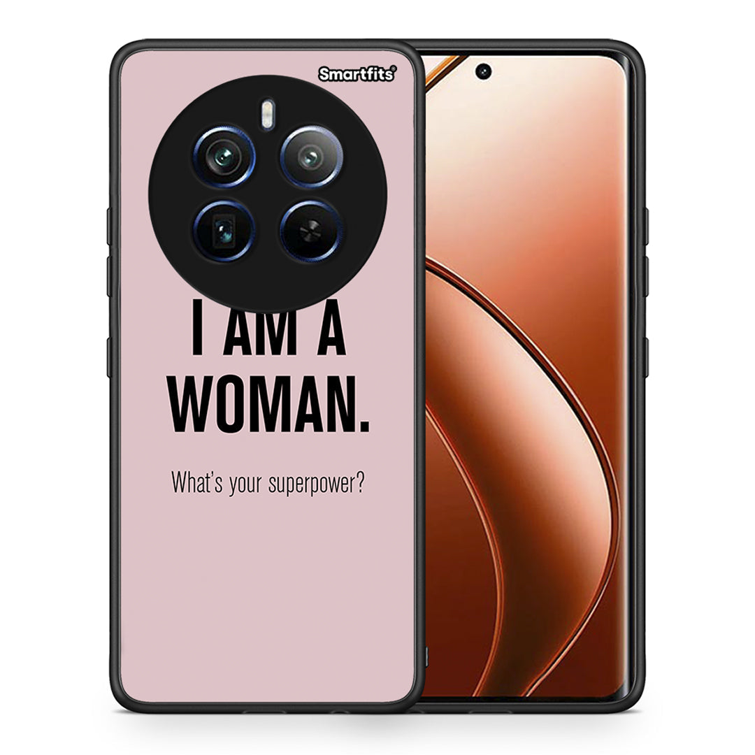 Θήκη Realme 12 Pro 5G / 12 Pro+ Superpower Woman από τη Smartfits με σχέδιο στο πίσω μέρος και μαύρο περίβλημα | Realme 12 Pro 5G / 12 Pro+ Superpower Woman case with colorful back and black bezels