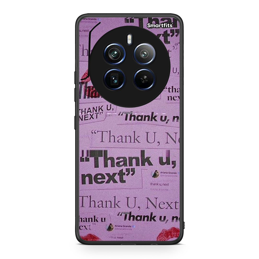 Realme 12 Pro 5G / 12 Pro+ Thank You Next Θήκη Αγίου Βαλεντίνου από τη Smartfits με σχέδιο στο πίσω μέρος και μαύρο περίβλημα | Smartphone case with colorful back and black bezels by Smartfits