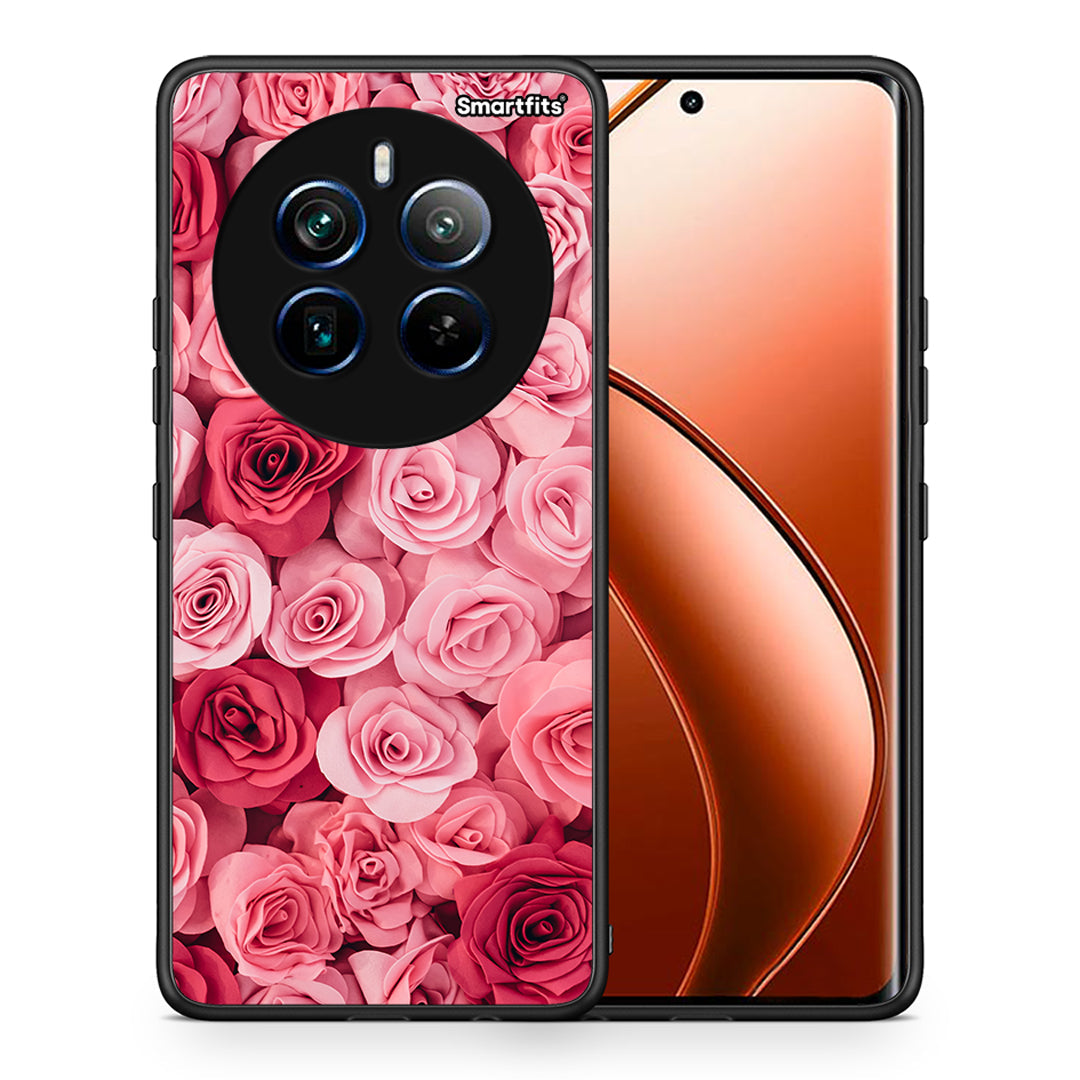 Θήκη Realme 12 Pro 5G / 12 Pro+ RoseGarden Valentine από τη Smartfits με σχέδιο στο πίσω μέρος και μαύρο περίβλημα | Realme 12 Pro 5G / 12 Pro+ RoseGarden Valentine case with colorful back and black bezels