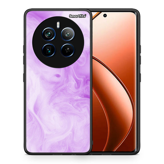 Θήκη Realme 12 Pro 5G / 12 Pro+ Lavender Watercolor από τη Smartfits με σχέδιο στο πίσω μέρος και μαύρο περίβλημα | Realme 12 Pro 5G / 12 Pro+ Lavender Watercolor case with colorful back and black bezels
