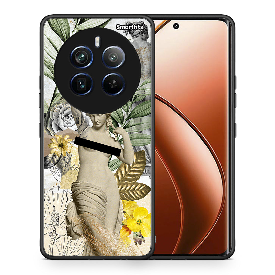 Θήκη Realme 12 Pro 5G / 12 Pro+ Woman Statue από τη Smartfits με σχέδιο στο πίσω μέρος και μαύρο περίβλημα | Realme 12 Pro 5G / 12 Pro+ Woman Statue case with colorful back and black bezels