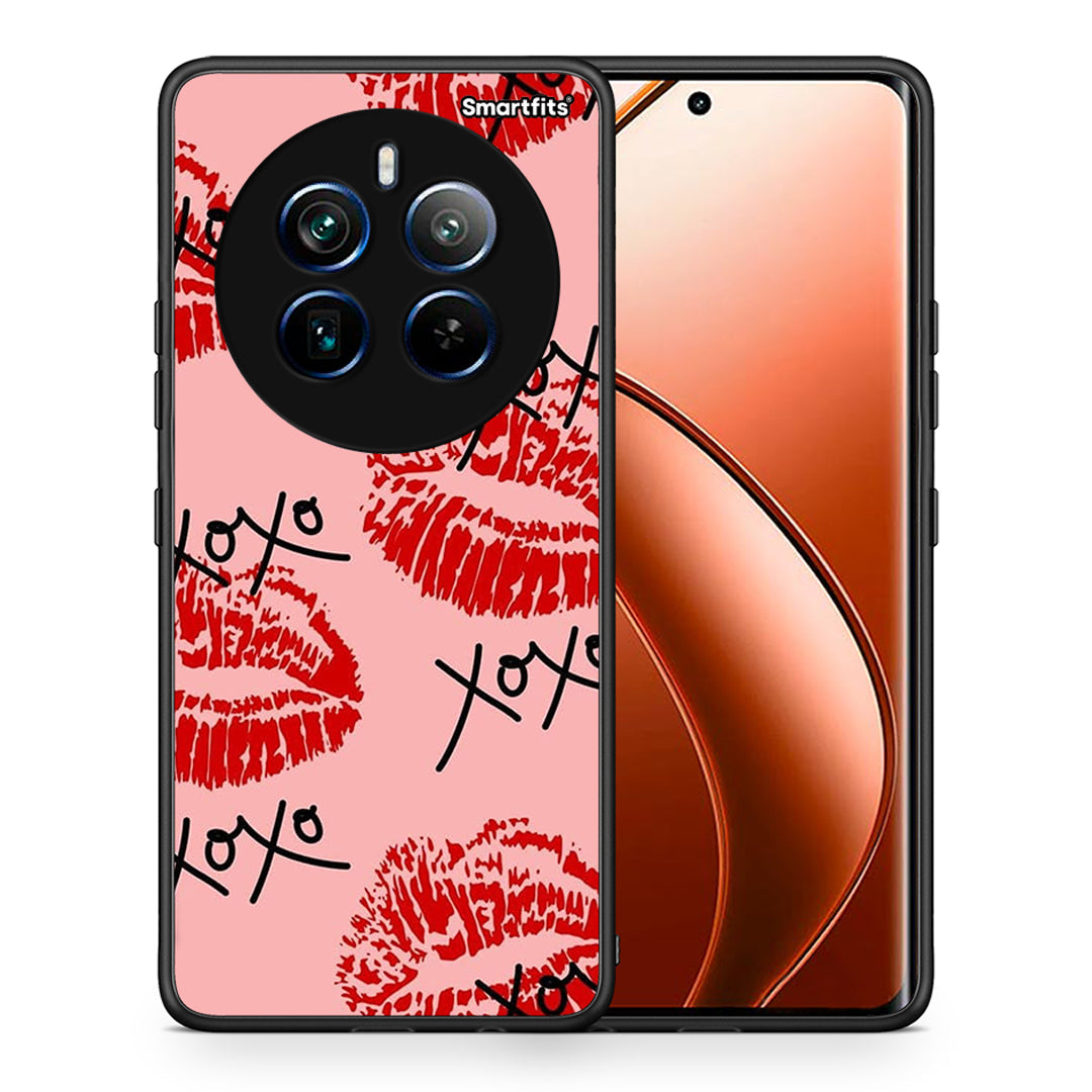 Θήκη Realme 12 Pro 5G / 12 Pro+ XOXO Lips από τη Smartfits με σχέδιο στο πίσω μέρος και μαύρο περίβλημα | Realme 12 Pro 5G / 12 Pro+ XOXO Lips case with colorful back and black bezels