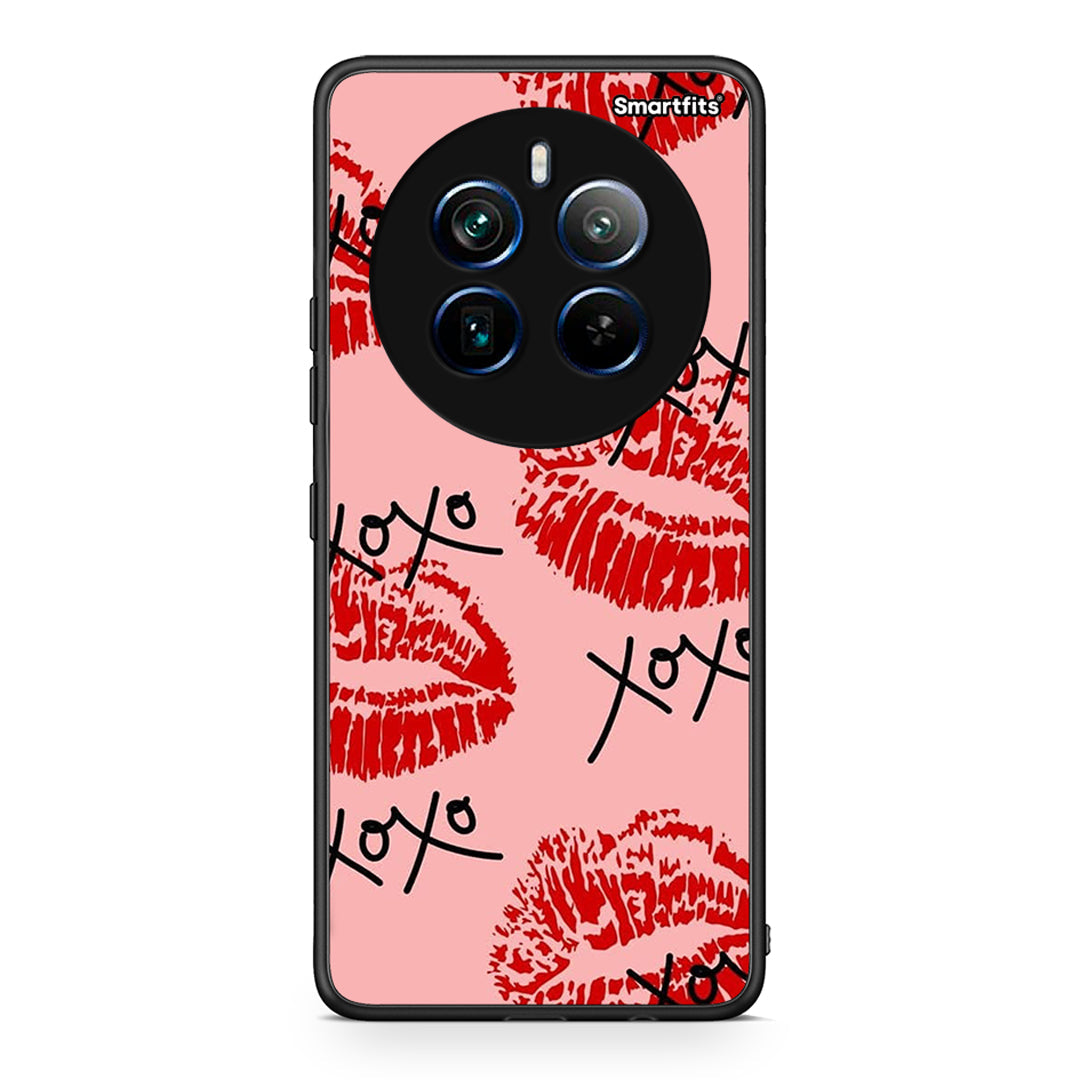 Realme 12 Pro 5G / 12 Pro+ XOXO Lips θήκη από τη Smartfits με σχέδιο στο πίσω μέρος και μαύρο περίβλημα | Smartphone case with colorful back and black bezels by Smartfits