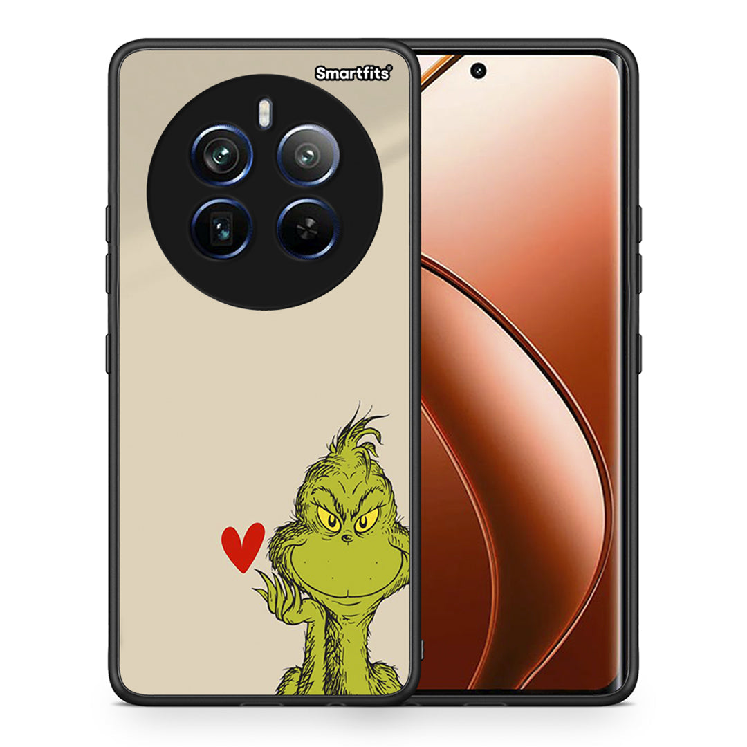 Θήκη Realme 12 Pro 5G / 12 Pro+ Xmas Grinch από τη Smartfits με σχέδιο στο πίσω μέρος και μαύρο περίβλημα | Realme 12 Pro 5G / 12 Pro+ Xmas Grinch case with colorful back and black bezels