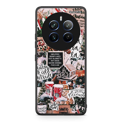 Realme 12 Pro 5G / 12 Pro+ Xmas Habbits θήκη από τη Smartfits με σχέδιο στο πίσω μέρος και μαύρο περίβλημα | Smartphone case with colorful back and black bezels by Smartfits