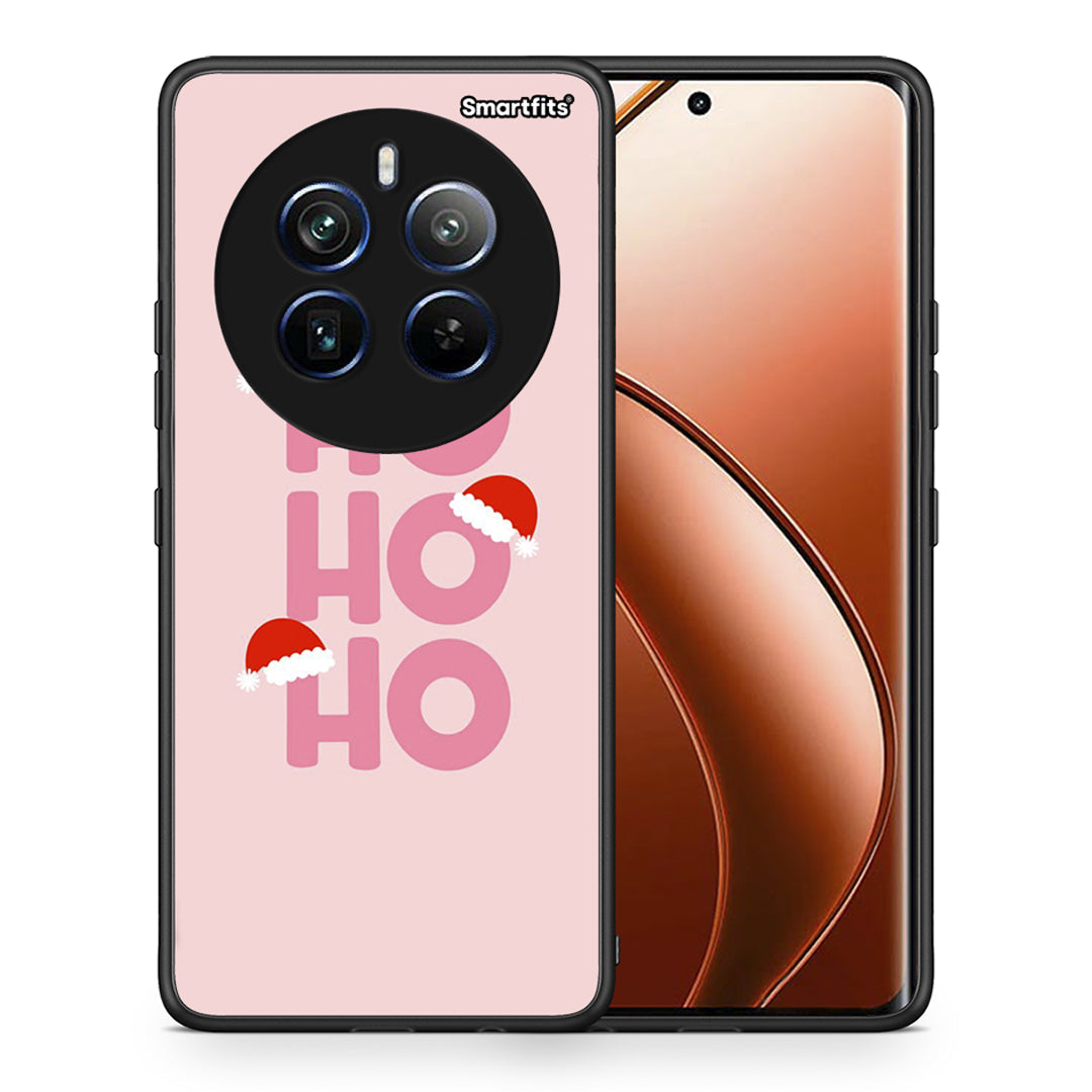 Θήκη Realme 12 Pro 5G / 12 Pro+ Xmas Ho Ho Ho από τη Smartfits με σχέδιο στο πίσω μέρος και μαύρο περίβλημα | Realme 12 Pro 5G / 12 Pro+ Xmas Ho Ho Ho case with colorful back and black bezels