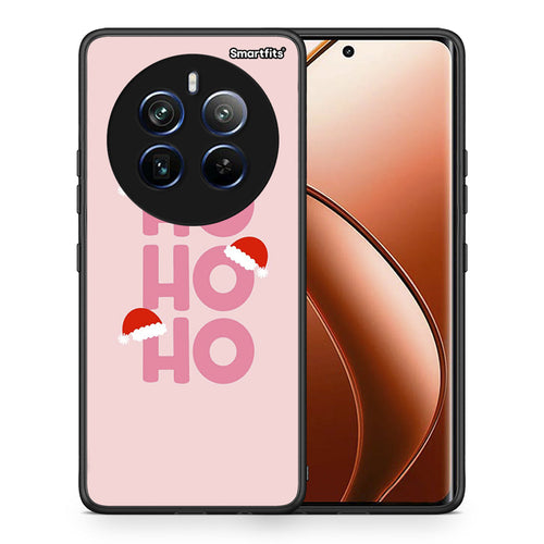 Θήκη Realme 12 Pro 5G / 12 Pro+ Xmas Ho Ho Ho από τη Smartfits με σχέδιο στο πίσω μέρος και μαύρο περίβλημα | Realme 12 Pro 5G / 12 Pro+ Xmas Ho Ho Ho case with colorful back and black bezels