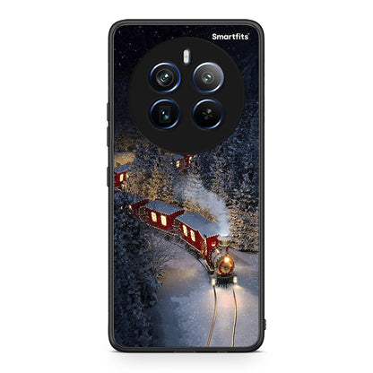 Realme 12 Pro 5G / 12 Pro+ Xmas Train θήκη από τη Smartfits με σχέδιο στο πίσω μέρος και μαύρο περίβλημα | Smartphone case with colorful back and black bezels by Smartfits
