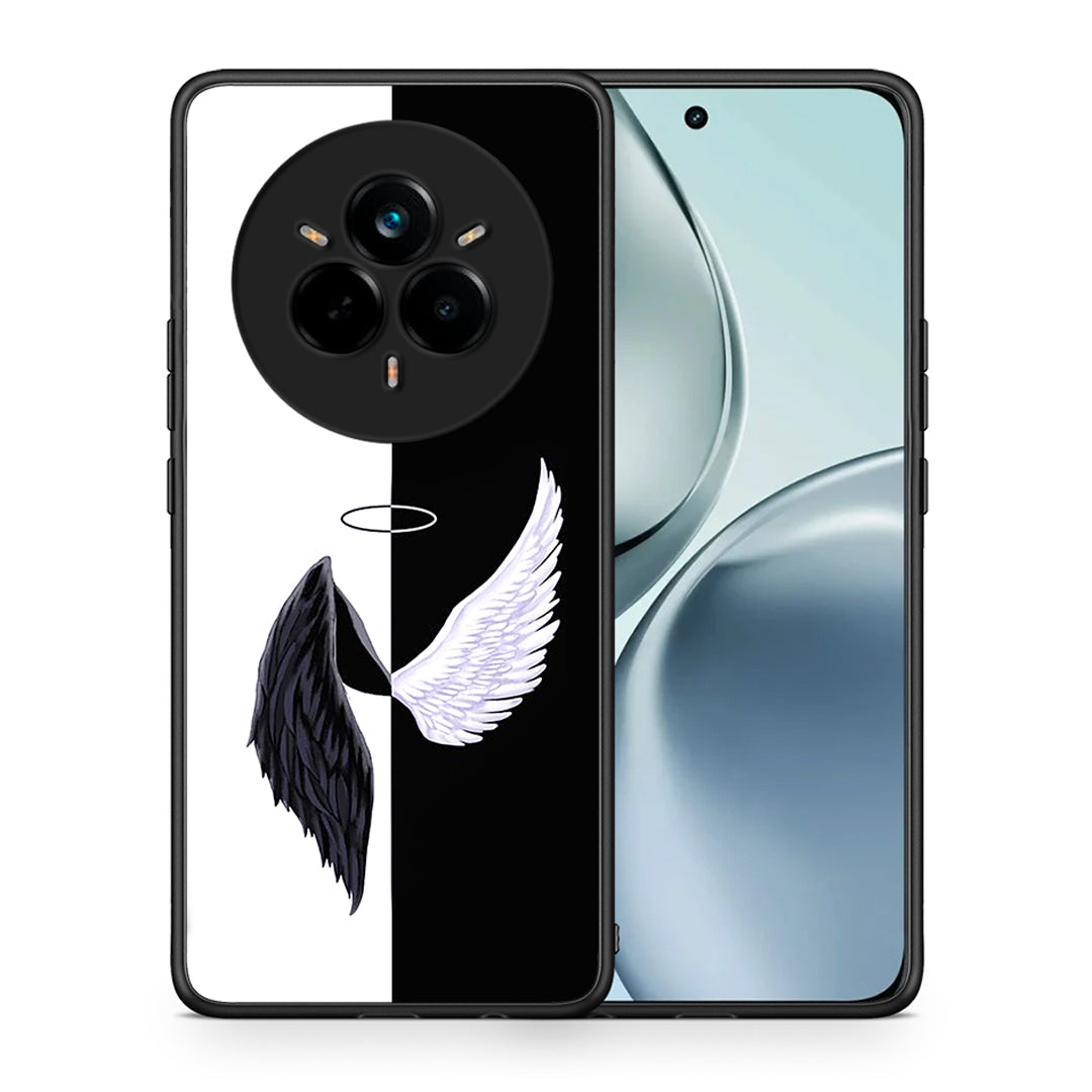 Θήκη Realme 14 Pro Angels Demons από τη Smartfits με σχέδιο στο πίσω μέρος και μαύρο περίβλημα | Realme 14 Pro Angels Demons case with colorful back and black bezels