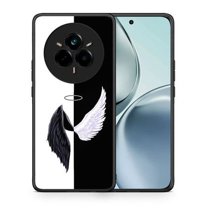 Θήκη Realme 14 Pro Angels Demons από τη Smartfits με σχέδιο στο πίσω μέρος και μαύρο περίβλημα | Realme 14 Pro Angels Demons case with colorful back and black bezels