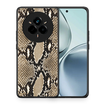 Θήκη Realme 14 Pro Fashion Snake Animal από τη Smartfits με σχέδιο στο πίσω μέρος και μαύρο περίβλημα | Realme 14 Pro Fashion Snake Animal case with colorful back and black bezels