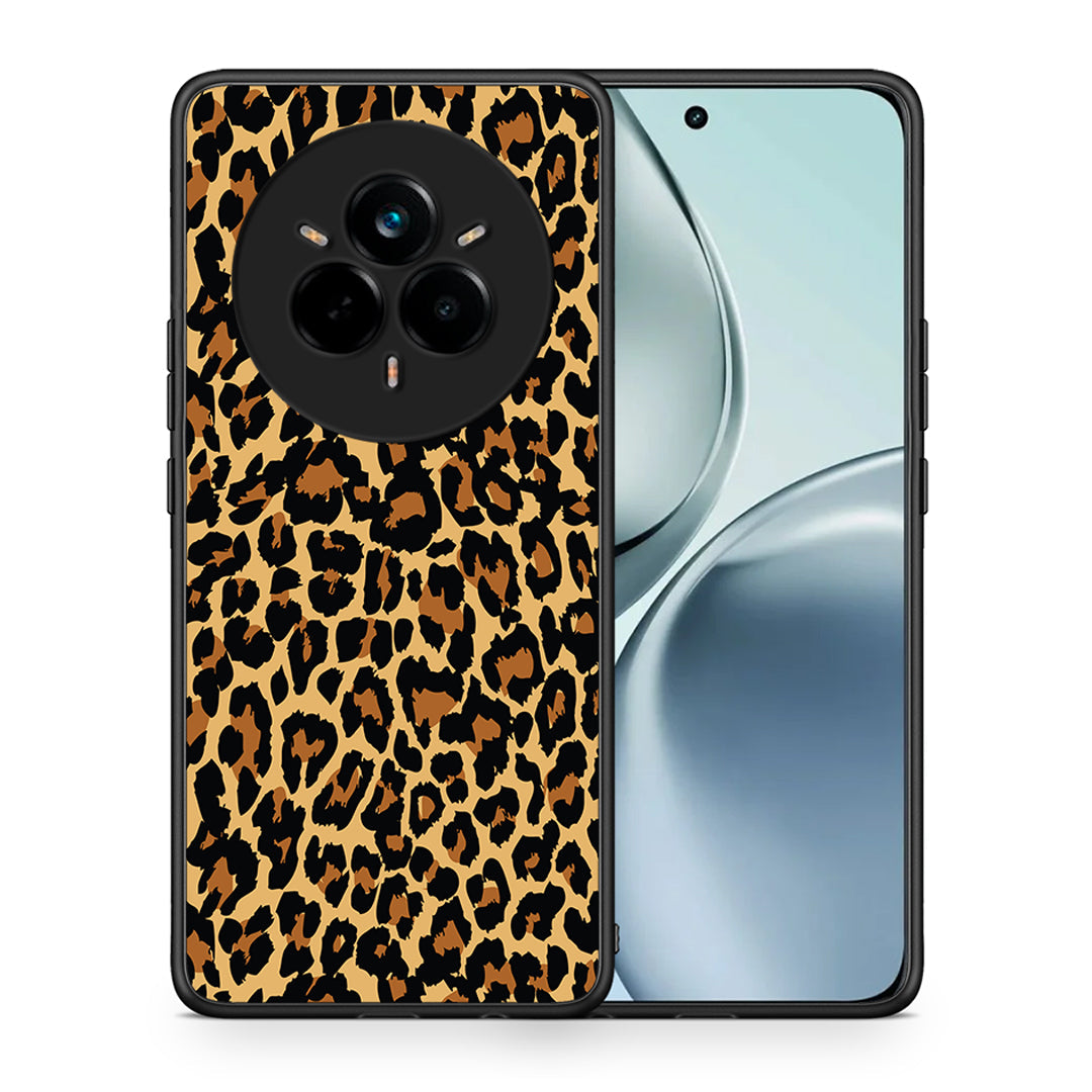 Θήκη Realme 14 Pro Leopard Animal από τη Smartfits με σχέδιο στο πίσω μέρος και μαύρο περίβλημα | Realme 14 Pro Leopard Animal case with colorful back and black bezels