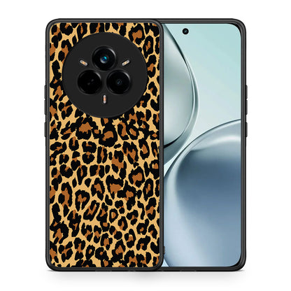Θήκη Realme 14 Pro Leopard Animal από τη Smartfits με σχέδιο στο πίσω μέρος και μαύρο περίβλημα | Realme 14 Pro Leopard Animal case with colorful back and black bezels