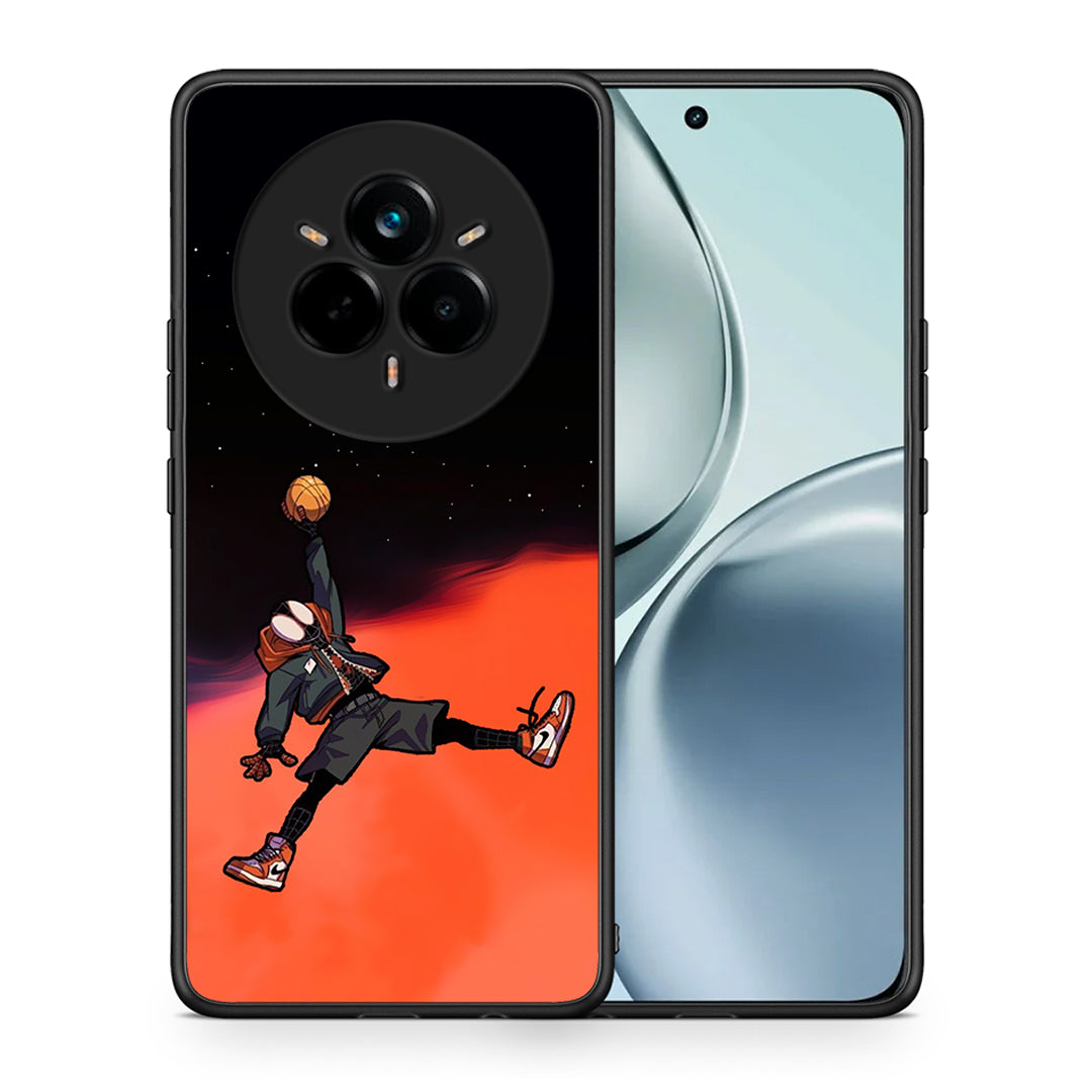 Θήκη Realme 14 Pro Basketball Hero από τη Smartfits με σχέδιο στο πίσω μέρος και μαύρο περίβλημα | Realme 14 Pro Basketball Hero case with colorful back and black bezels