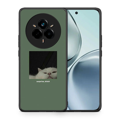 Θήκη Realme 14 Pro Bitch Surprise από τη Smartfits με σχέδιο στο πίσω μέρος και μαύρο περίβλημα | Realme 14 Pro Bitch Surprise case with colorful back and black bezels