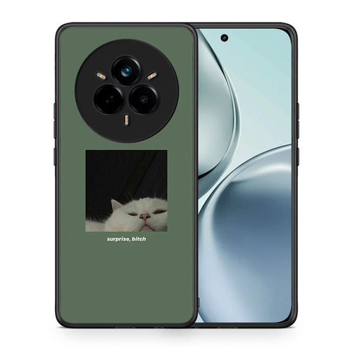 Θήκη Realme 14 Pro Bitch Surprise από τη Smartfits με σχέδιο στο πίσω μέρος και μαύρο περίβλημα | Realme 14 Pro Bitch Surprise case with colorful back and black bezels