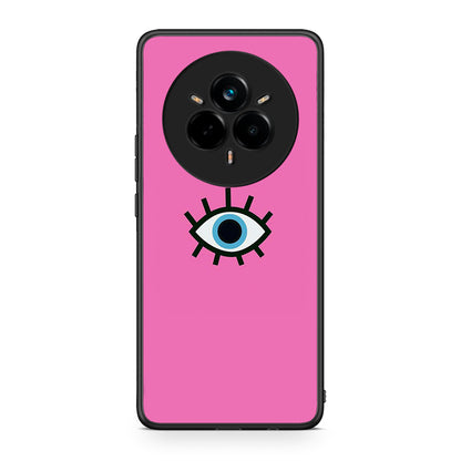 Realme 14 Pro Blue Eye Pink θήκη από τη Smartfits με σχέδιο στο πίσω μέρος και μαύρο περίβλημα | Smartphone case with colorful back and black bezels by Smartfits