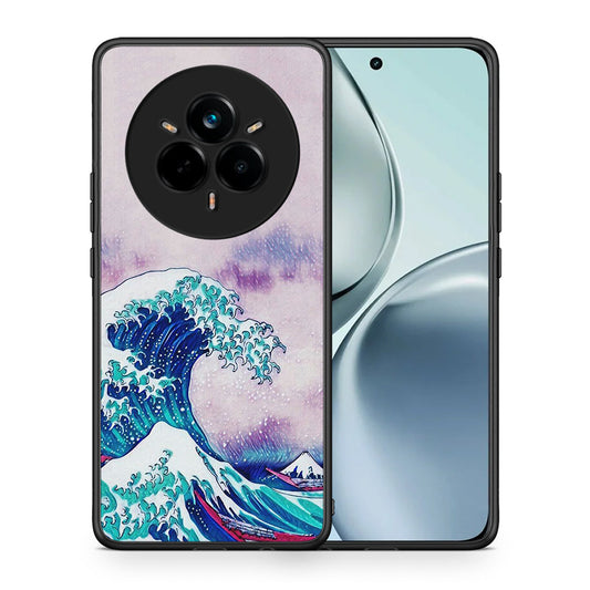 Θήκη Realme 14 Pro Blue Waves από τη Smartfits με σχέδιο στο πίσω μέρος και μαύρο περίβλημα | Realme 14 Pro Blue Waves case with colorful back and black bezels