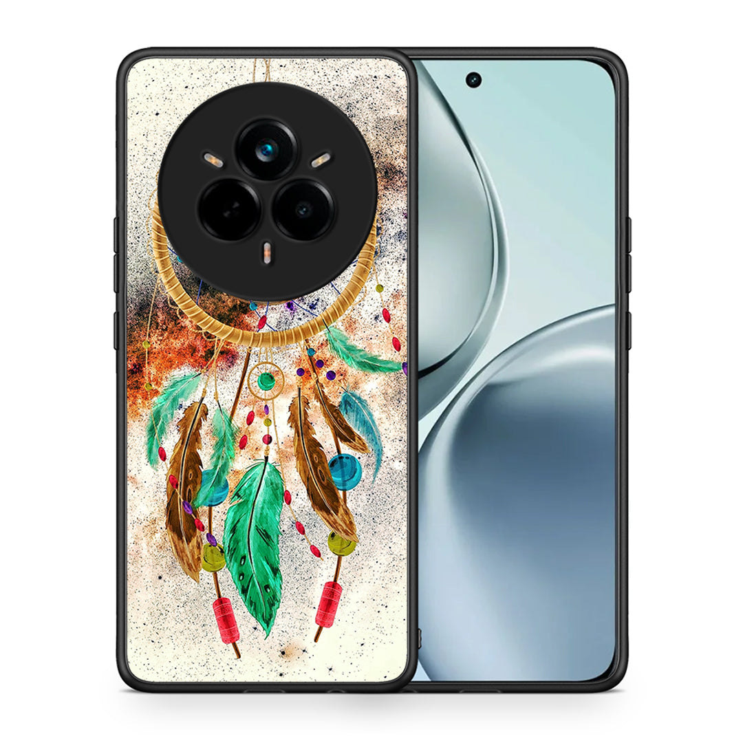 Θήκη Realme 14 Pro DreamCatcher Boho από τη Smartfits με σχέδιο στο πίσω μέρος και μαύρο περίβλημα | Realme 14 Pro DreamCatcher Boho case with colorful back and black bezels