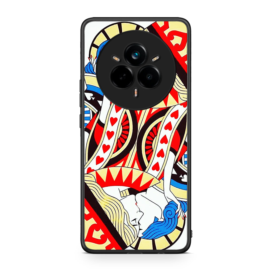 Realme 14 Pro Card Love θήκη από τη Smartfits με σχέδιο στο πίσω μέρος και μαύρο περίβλημα | Smartphone case with colorful back and black bezels by Smartfits