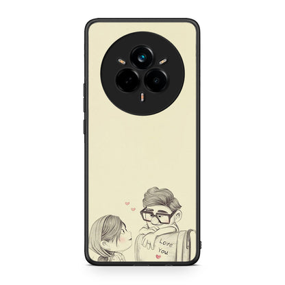 Realme 14 Pro Carl And Ellie θήκη από τη Smartfits με σχέδιο στο πίσω μέρος και μαύρο περίβλημα | Smartphone case with colorful back and black bezels by Smartfits