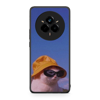 Realme 14 Pro Cat Diva θήκη από τη Smartfits με σχέδιο στο πίσω μέρος και μαύρο περίβλημα | Smartphone case with colorful back and black bezels by Smartfits