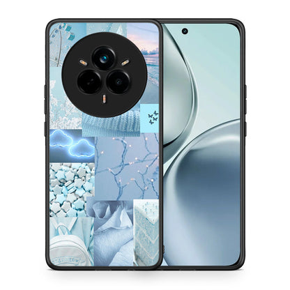 Θήκη Realme 14 Pro Ciel Aesthetic Collage από τη Smartfits με σχέδιο στο πίσω μέρος και μαύρο περίβλημα | Realme 14 Pro Ciel Aesthetic Collage case with colorful back and black bezels