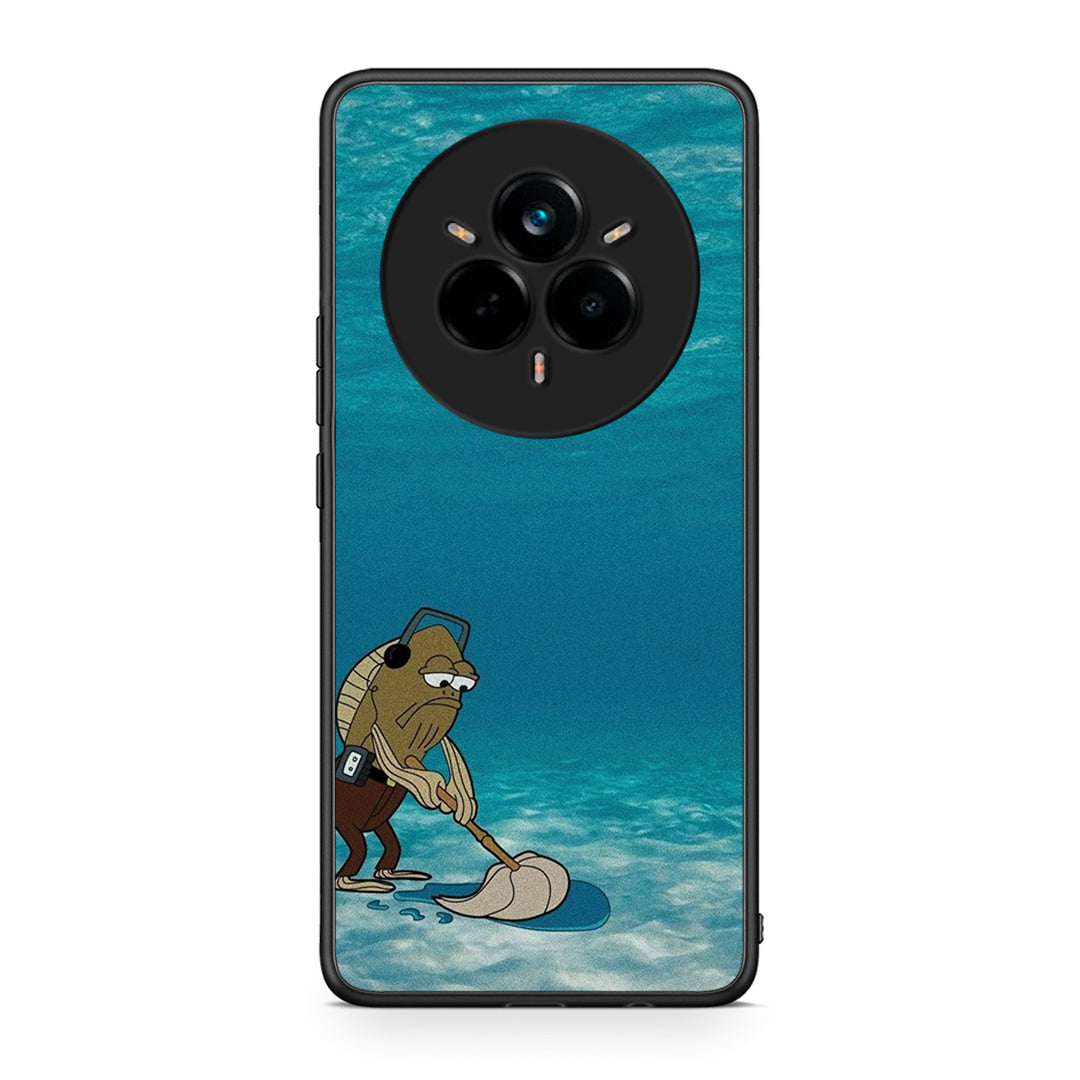 Realme 14 Pro Clean The Ocean Θήκη από τη Smartfits με σχέδιο στο πίσω μέρος και μαύρο περίβλημα | Smartphone case with colorful back and black bezels by Smartfits