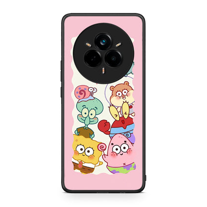 Realme 14 Pro Cute Companion θήκη από τη Smartfits με σχέδιο στο πίσω μέρος και μαύρο περίβλημα | Smartphone case with colorful back and black bezels by Smartfits