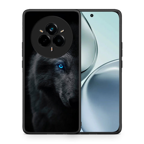 Θήκη Realme 14 Pro Dark Wolf από τη Smartfits με σχέδιο στο πίσω μέρος και μαύρο περίβλημα | Realme 14 Pro Dark Wolf case with colorful back and black bezels