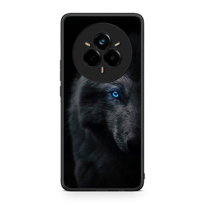 Realme 14 Pro Dark Wolf θήκη από τη Smartfits με σχέδιο στο πίσω μέρος και μαύρο περίβλημα | Smartphone case with colorful back and black bezels by Smartfits