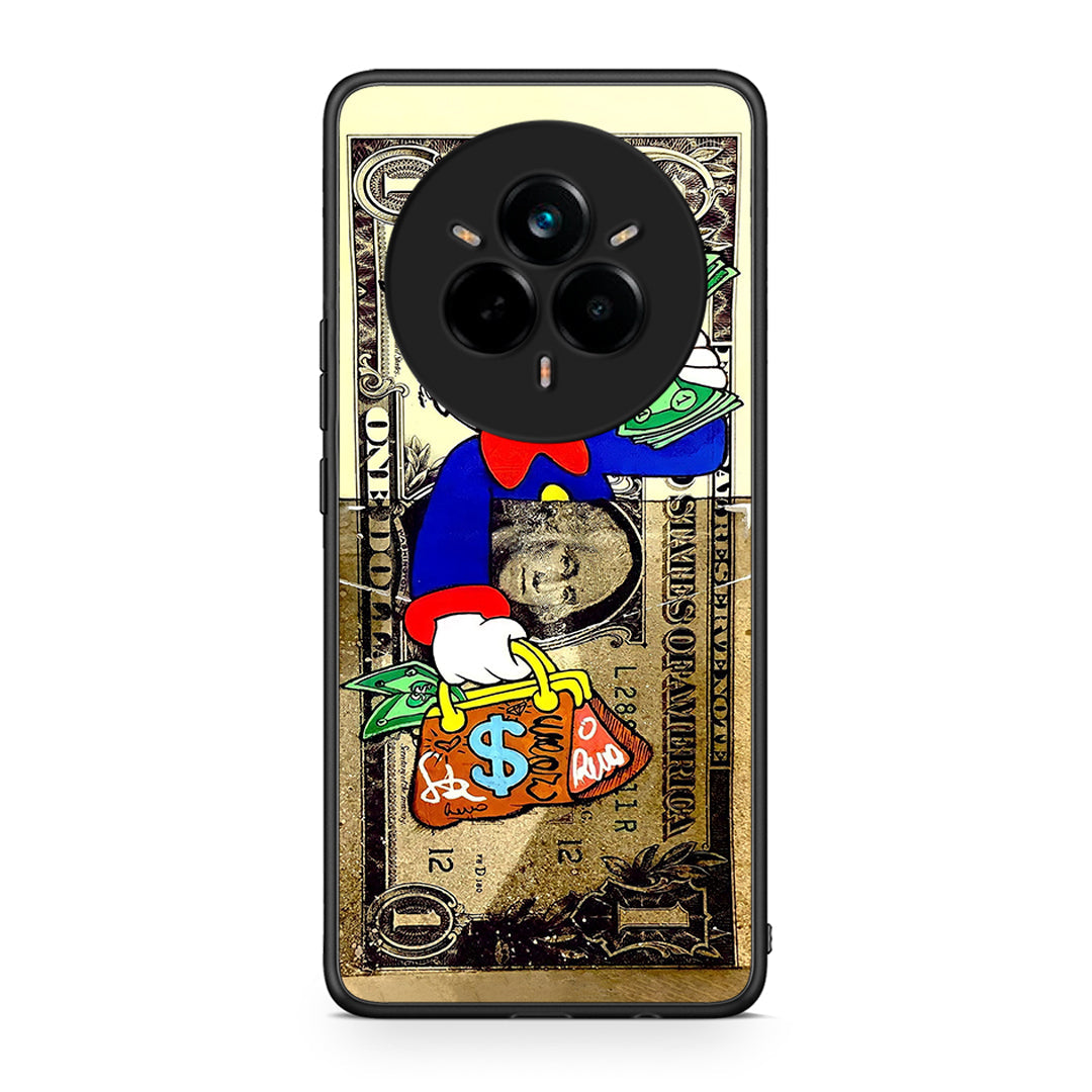 Realme 14 Pro Duck Money Θήκη από τη Smartfits με σχέδιο στο πίσω μέρος και μαύρο περίβλημα | Smartphone case with colorful back and black bezels by Smartfits