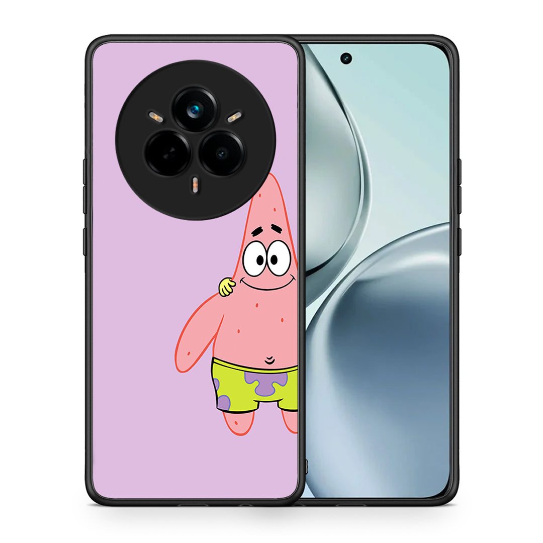 Θήκη Realme 14 Pro Friends Patrick από τη Smartfits με σχέδιο στο πίσω μέρος και μαύρο περίβλημα | Realme 14 Pro Friends Patrick case with colorful back and black bezels