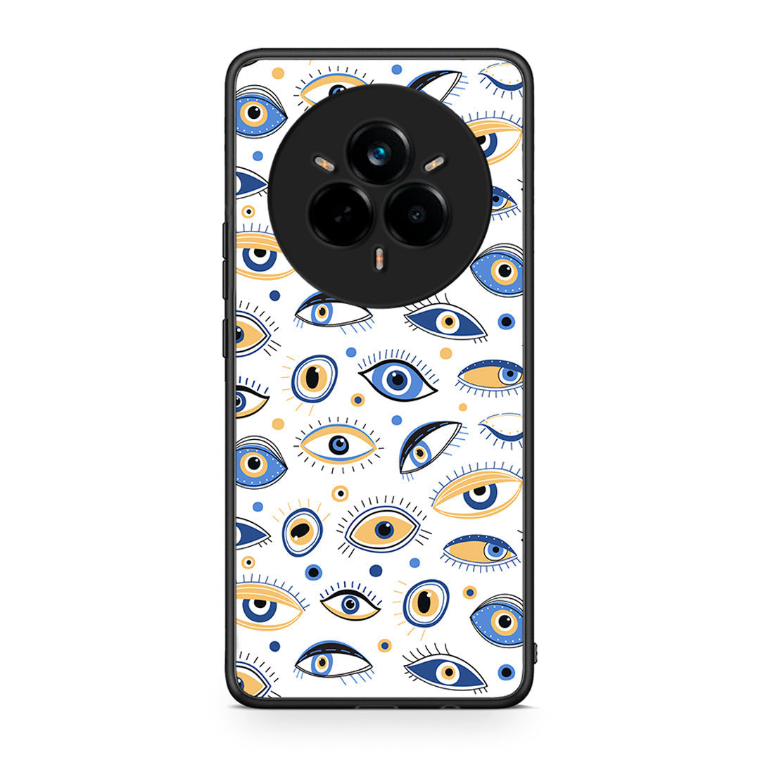 Realme 14 Pro Ftou Ftou θήκη από τη Smartfits με σχέδιο στο πίσω μέρος και μαύρο περίβλημα | Smartphone case with colorful back and black bezels by Smartfits