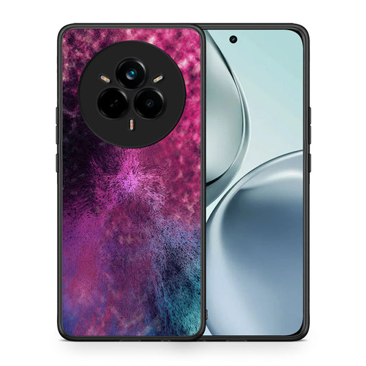 Θήκη Realme 14 Pro Aurora Galaxy από τη Smartfits με σχέδιο στο πίσω μέρος και μαύρο περίβλημα | Realme 14 Pro Aurora Galaxy case with colorful back and black bezels